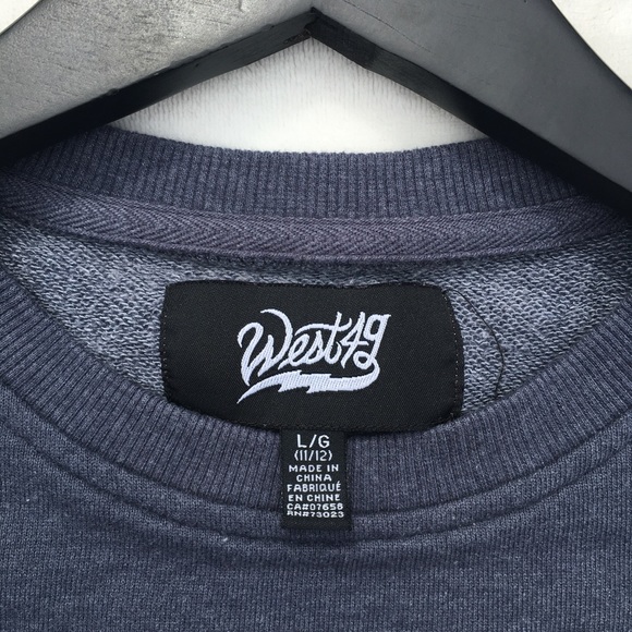 West49 Kids Navy Blue Crew Neck - Picture 2 of 4